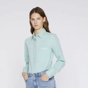 Stella McCartney Pastel Mint Denim Jacket